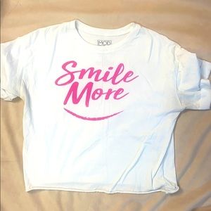 “Smile More” crop top